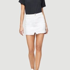 Frame NWT Le Mini Split Front Blanc Denim …